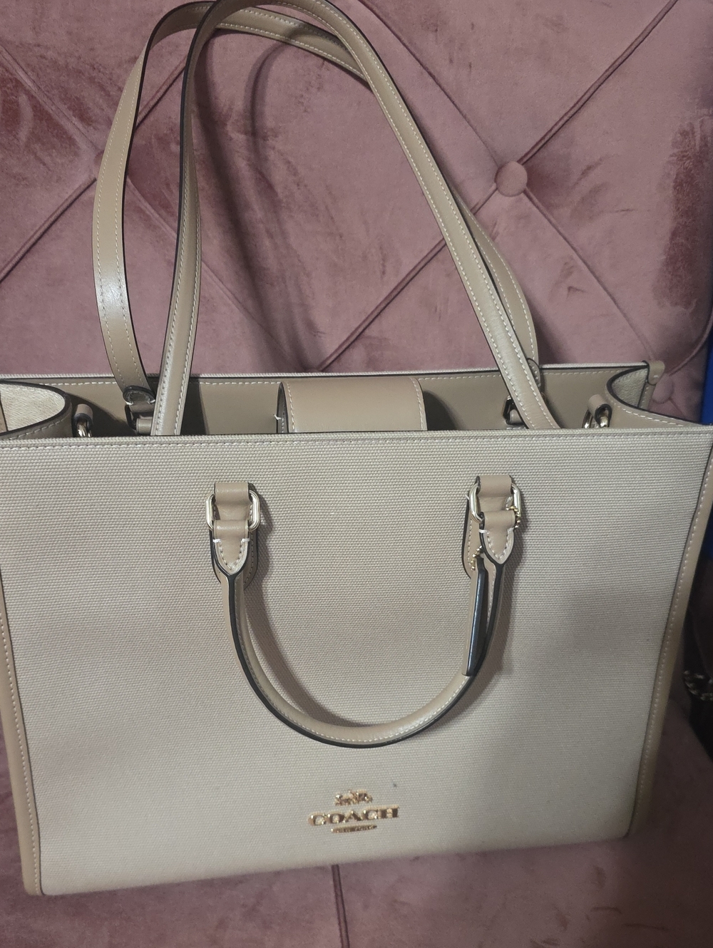Coach Outlet Maggie Tote Bag In Colorblock
